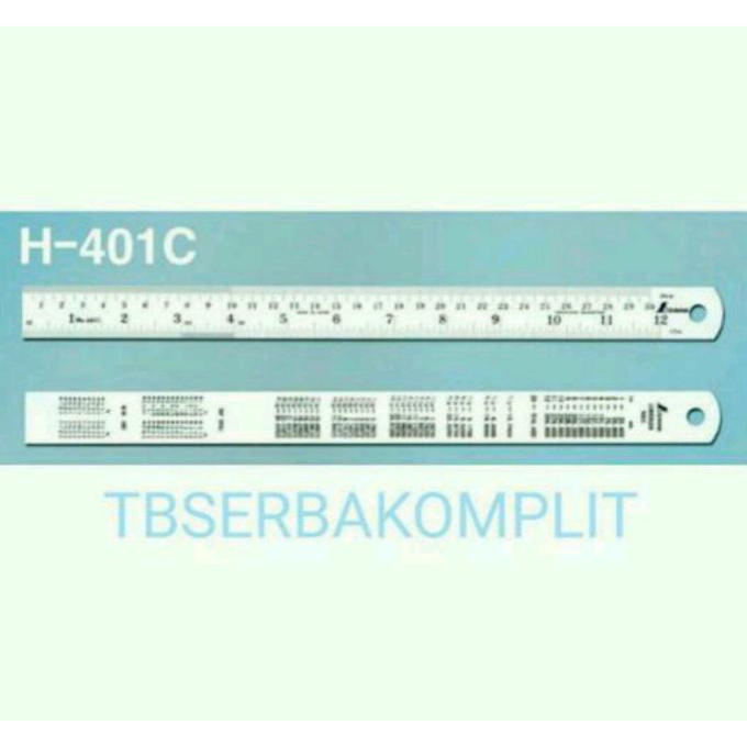 

Anti Karat Ruler Mistar besi SS jepang Shinwa H401A 401A 150mm metric