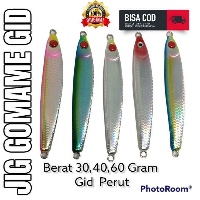 Promo Gomame 60,40, 30 Gram Gid Perut Umpan Pancing Metal Jig(P69)
