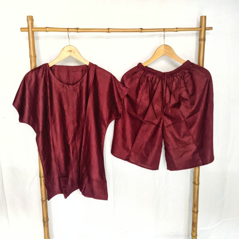 Setelan Wanita Rayon Lengan Pendek Setelan Piyama Wanita Murah