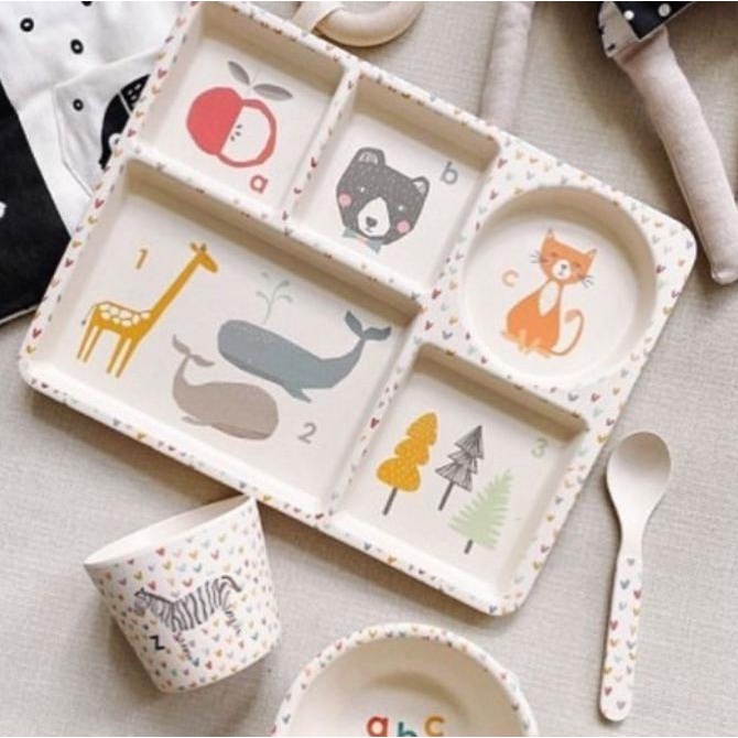 Yukk Order  Love Mae - Divided Plate Set Packing Aman Sweetgamestore