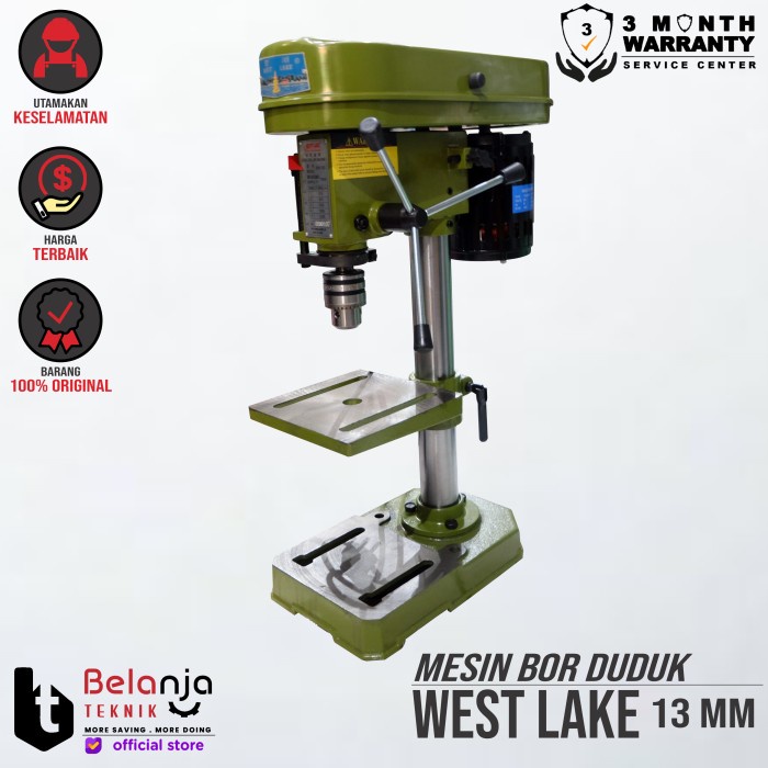 Mesin Bor Duduk - West Lake 13mm keren