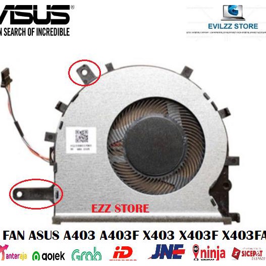 FAN ASUS A403 A403F A403FA X403 X403F X403FA K403 K403F K403FA 4 PIN