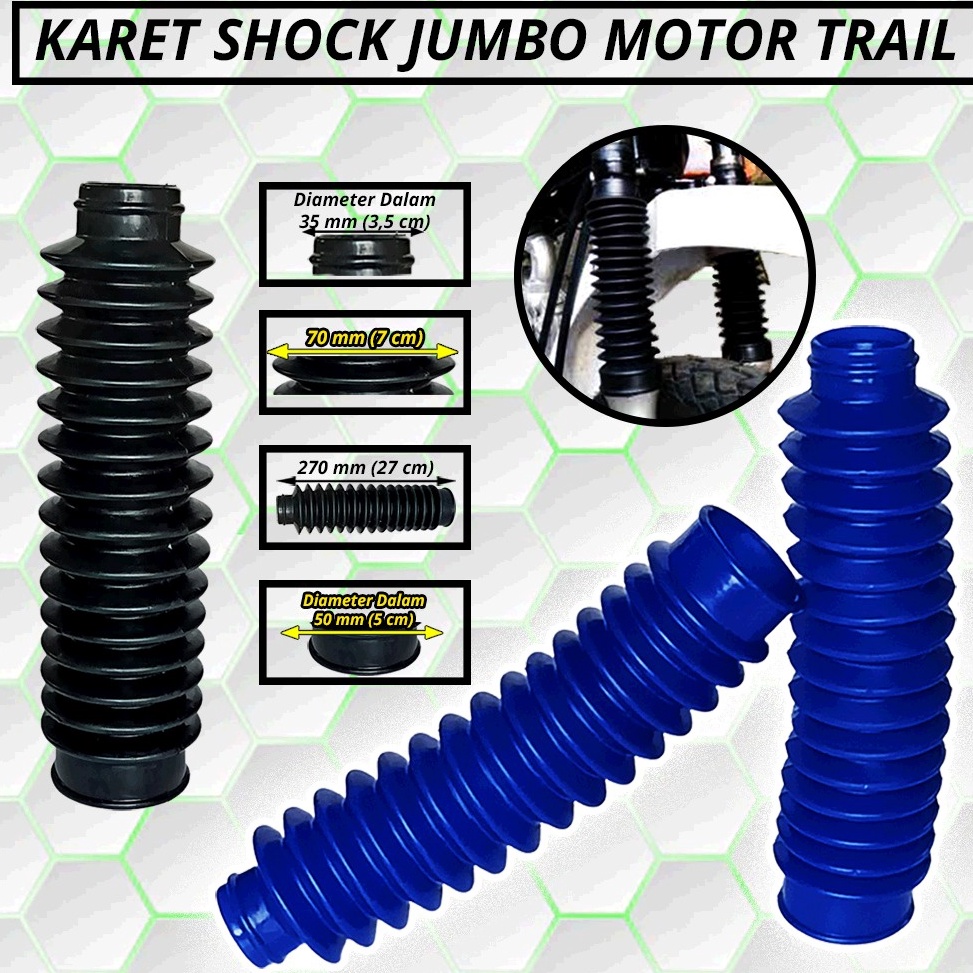 ✤HYE PROTECH-COVER SHOCK DEPAN JUMBO/ KARET SHOCK DEPAN-KARET TEBAL ELASTIS ✴ ➪