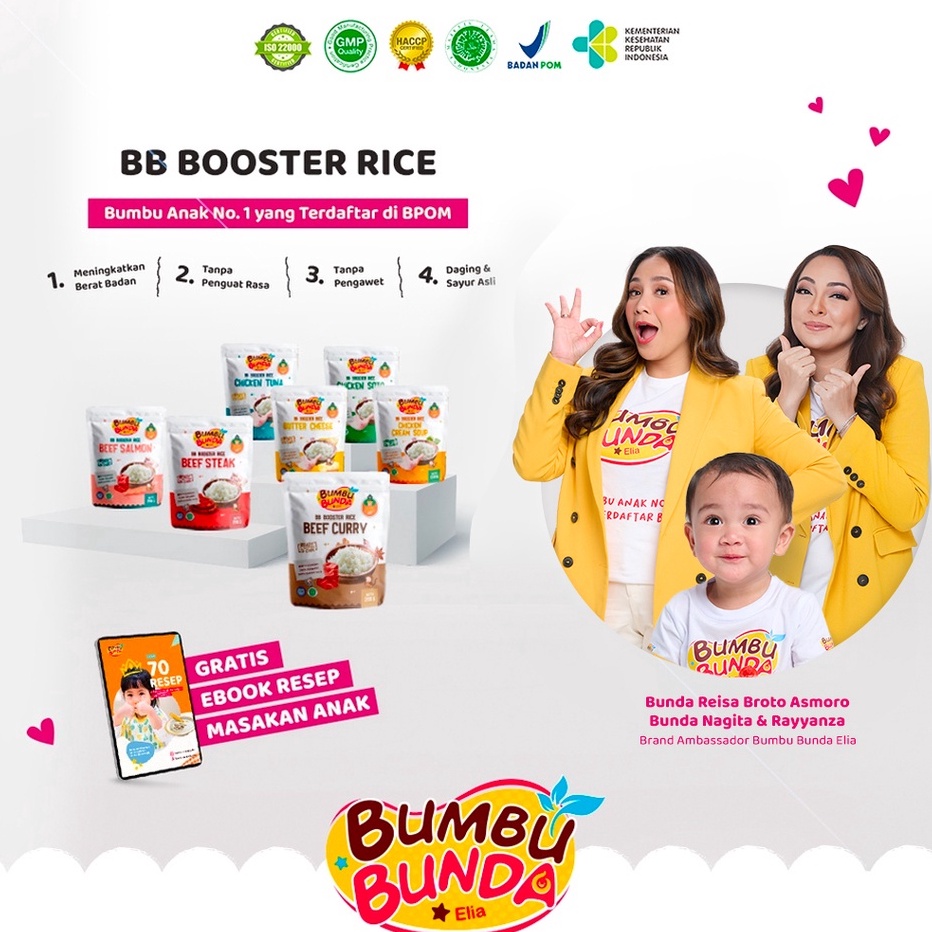 Kirim Langsung (HALAL MUI) Beras BB Booster BUMBU BUNDA Beras Organik Beras Mpasi Beras Merah Putih 