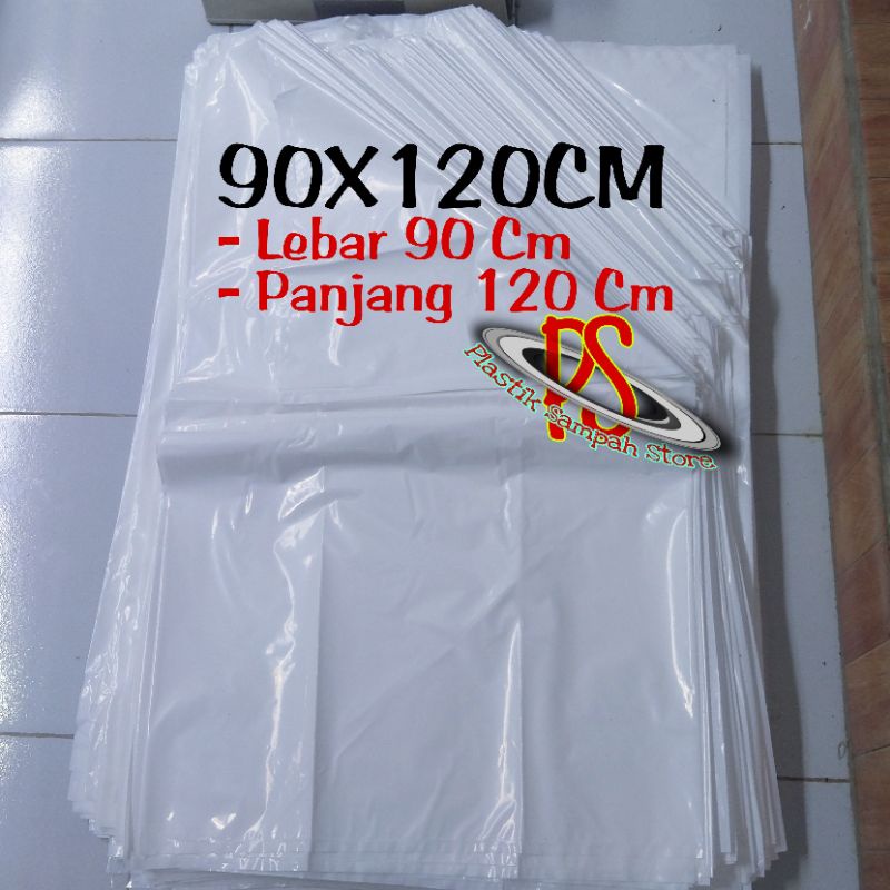 Plastik Putih 90 x 120 Cm , Plastik Putih 90x120 Cm Kantong Plastik Sampah 90 x 120 Cm