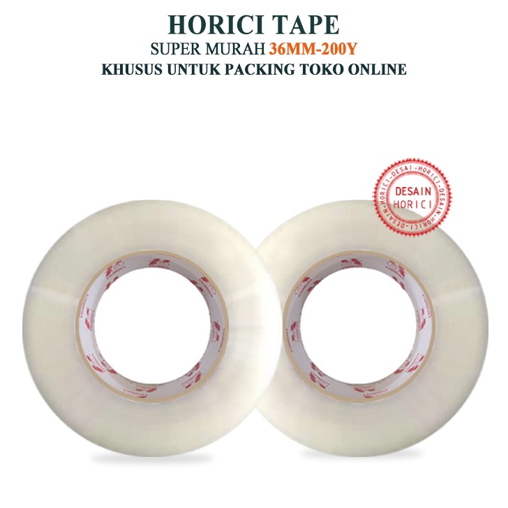 

XLXN4487 【murah】 MEREK HORICI MURAH SUPER CLEAR 36mm x 200Y LAKBAN BENING HORICI TAPE