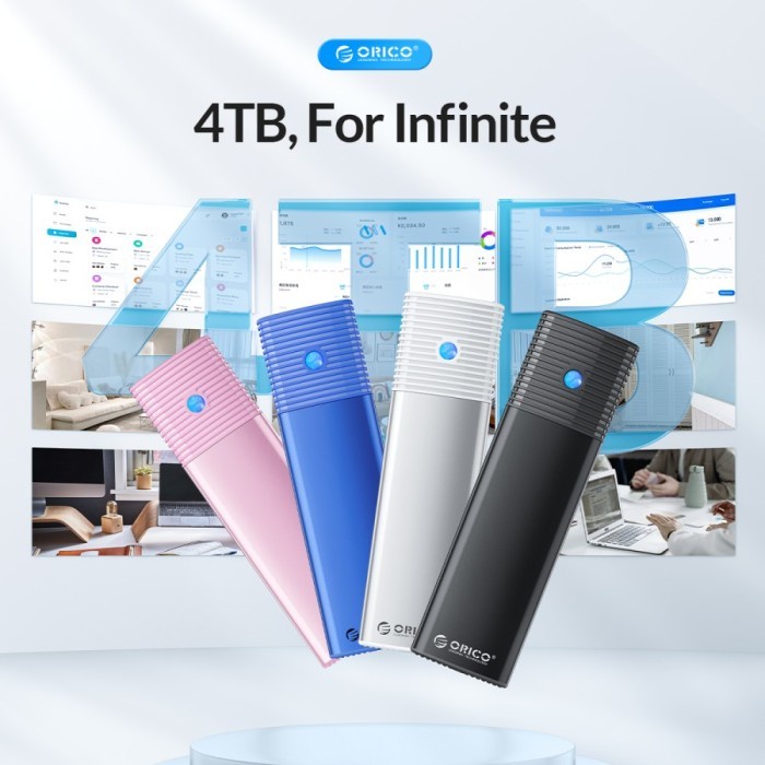 Terlaris Orico Ssd Enclosure M.2 Nvme / M2 Sata Ngff Dual Protocol Pwdm2-G2