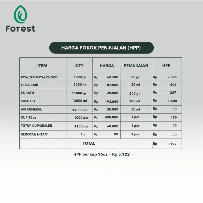 

Bubuk Minuman Royal Chocolate Powder 1000 G - Forest Bubble Drink