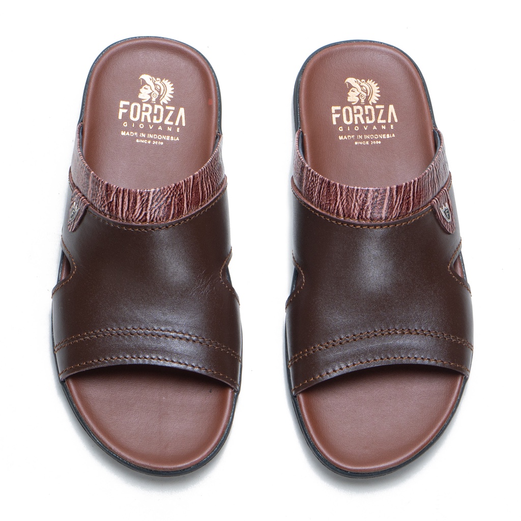 Sandal Pria Casual Bahan Kulit Kokop Slop Sendal Santai Flip Flop MS448