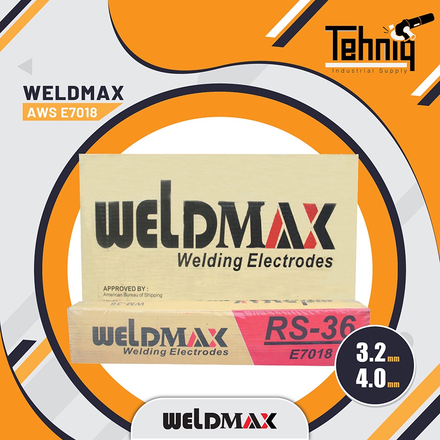 WELDMAX KAWAT LAS 5KG / KAWAT LAS ELECTRODA AWS E7018 (RS-36)