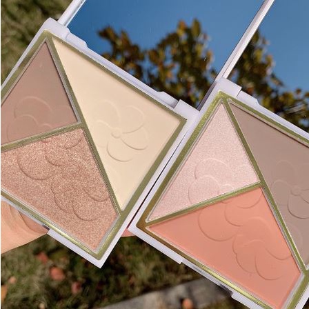 FACE PALLETE 3 WARNA MULTIPLE FACE PALETTE EYESHADOW HIGHLIGHTER CONTOUR BLUSH PALETTE 3 COLORS MAKE UP