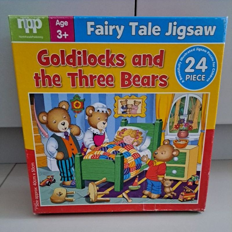 puzzle anak fairy tale jigsaw puzzle goldilocks and the three bears preloved like new