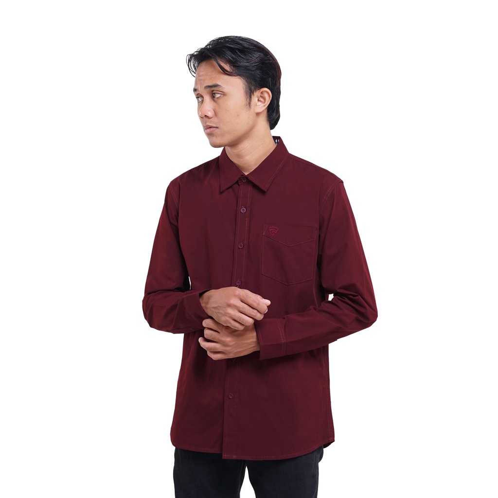 KEMEJA LENGAN PANJANG FRIDAY KILLER | ZYRA MAROON LS