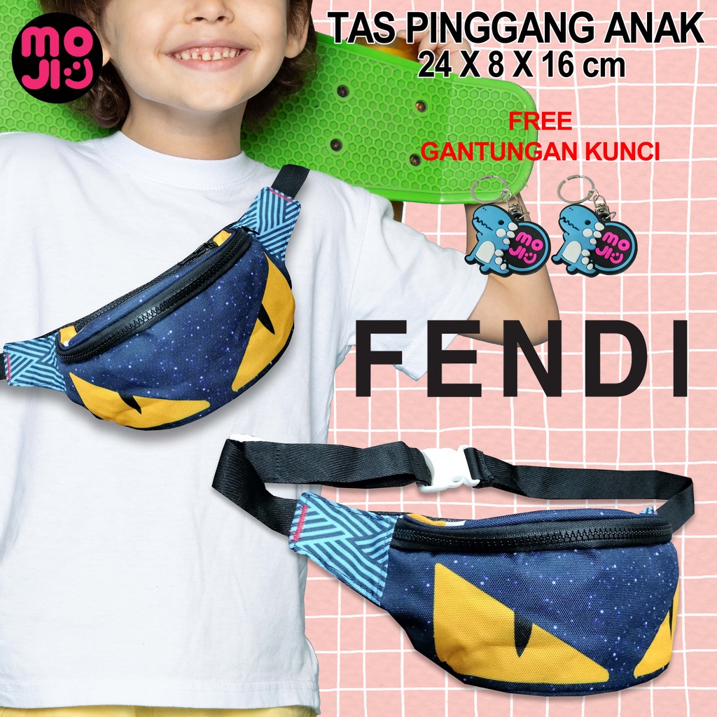 Tas Pinggang Anak Motif Fendi Tas karakter anak - Bumbag Anak usia 2-7 Tahun  - MOJI1