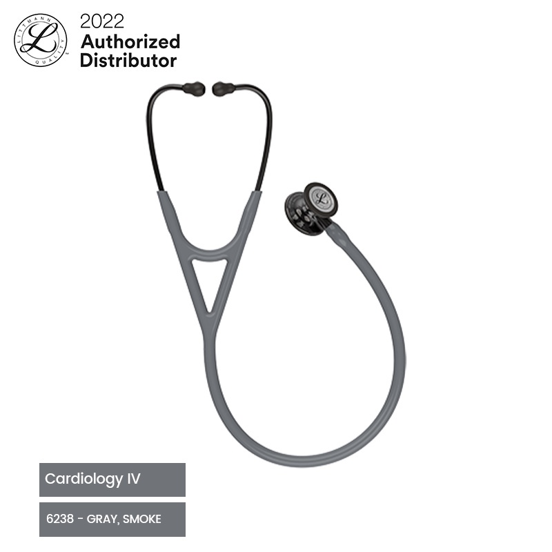 3M Littmann Cardiology IV Stethoscope / Stetoskop - GRAY, H.P. SMK, SMK STEM H - 6238