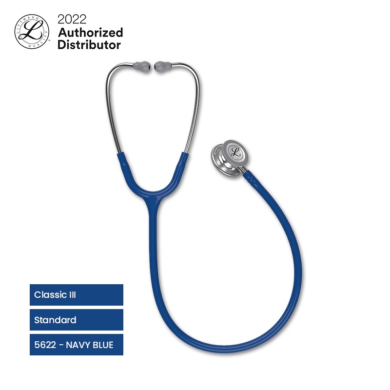 3M Littmann Classic III Stethoscope / Stetoskop Dewasa - NAVY BLUE - 5622