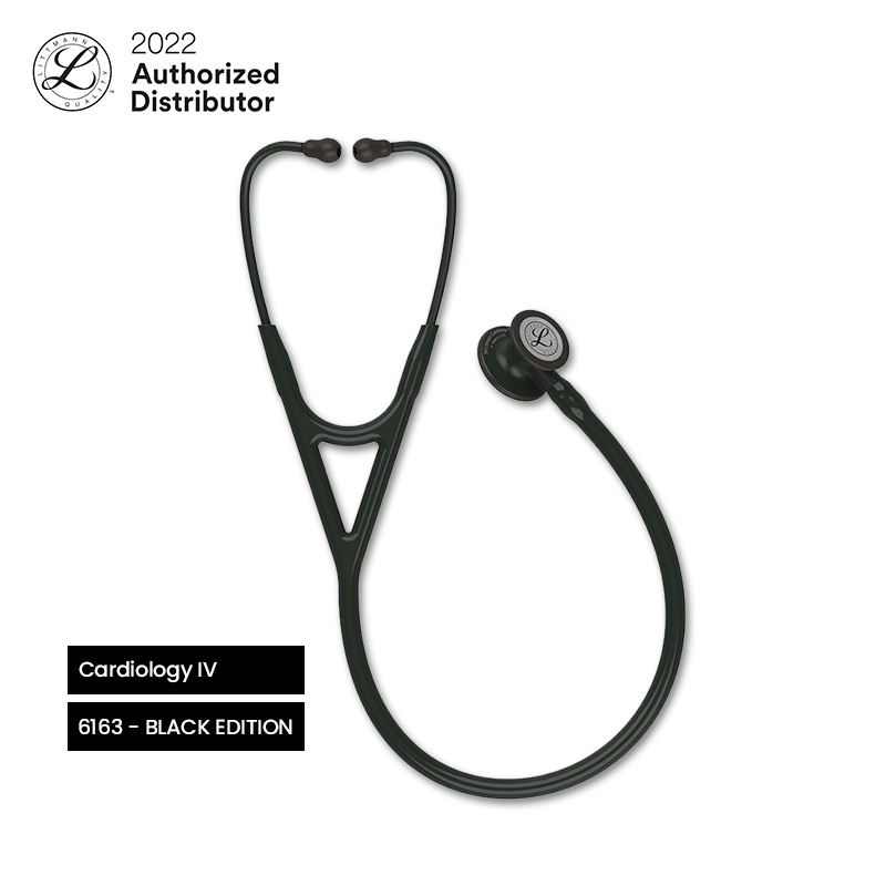 3M Littmann Cardiology IV Stethoscope / Stetoskop - BLACK EDITION - 6163