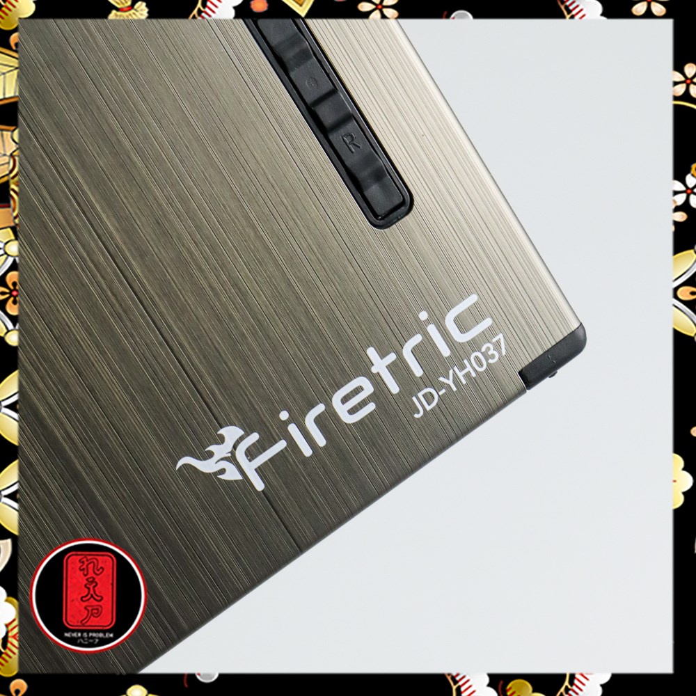 Firetric Kotak Rokok 20 Slot dengan Korek Gas - JD-YH037 - Black / kotak rokok keren