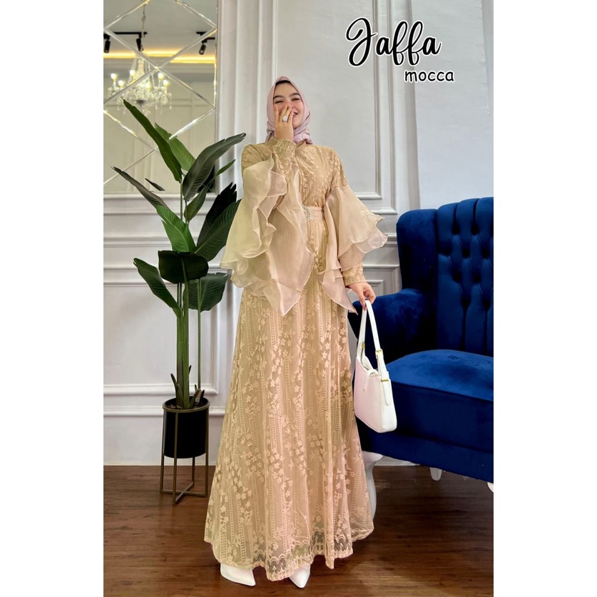 GAMIS PESTA KONDANGAN JAFFA DRESS PESTA ORGANZA MEWAH