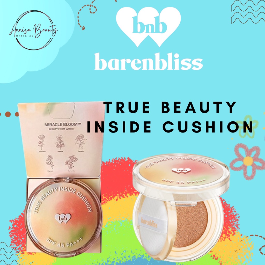 [BPOM] [100%ORI&amp;READY]BNB barenbliss Korean Bloomatte True Beauty Inside Cushion「24H Full Coverage」