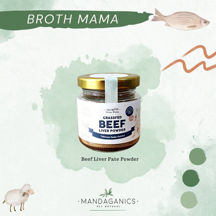 

BROTH MAMA NEW PRODUCT - BEEF LIVER PATE POWDER by BROTHMAMA