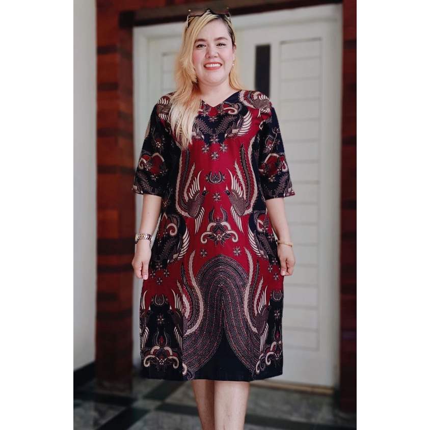 Nathania dress puring jahitan butik yeni bagariang