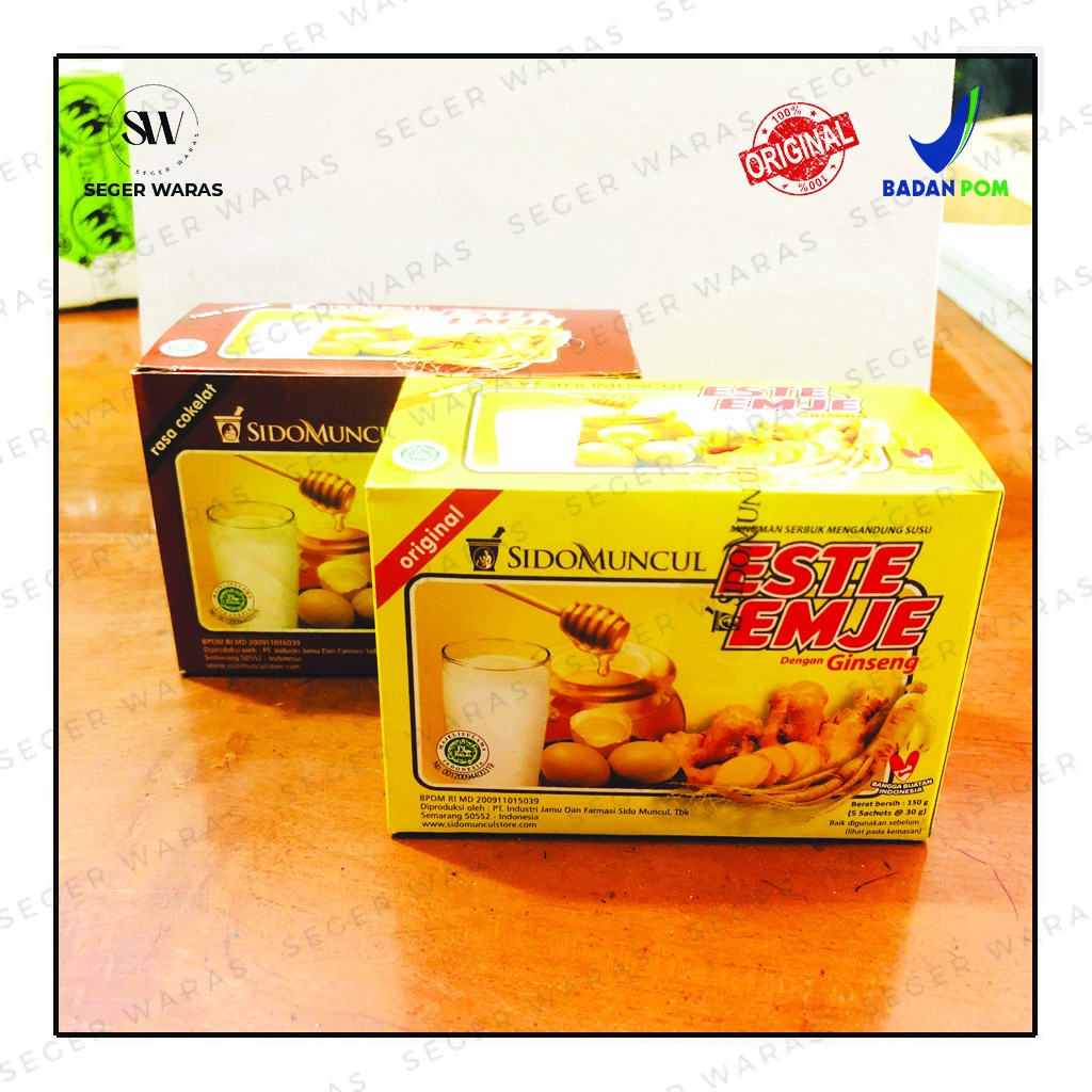 

ESTE EMJE Ginseng original & cokelat (1 dus isi 5 sachet)