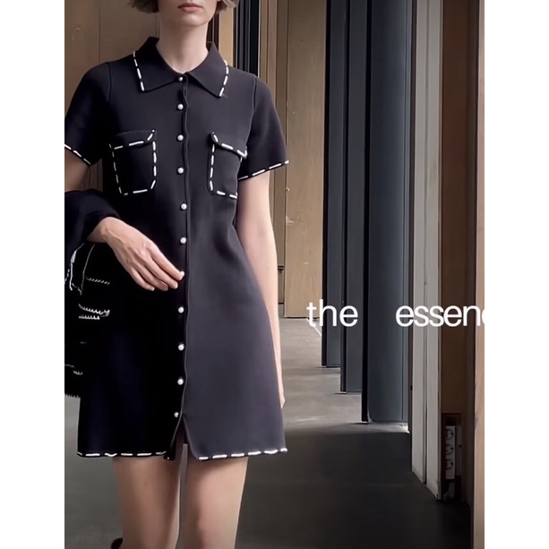 Chantal dress black merk Duma