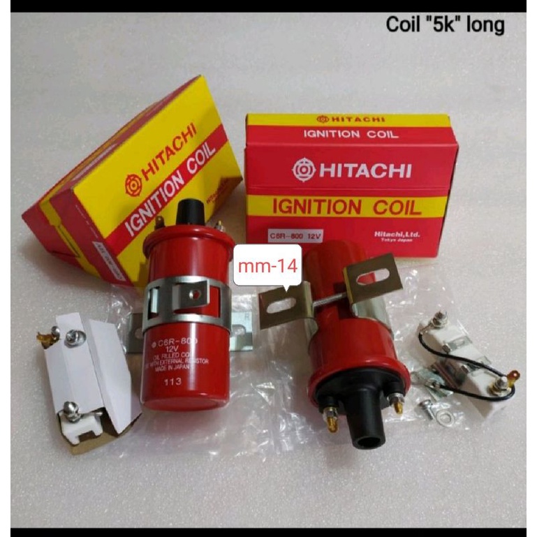 COIL IGNITION COIL HITACHI 12 UNIVERSAL KIJANG 5K 7k CARRY FUTURA ORI