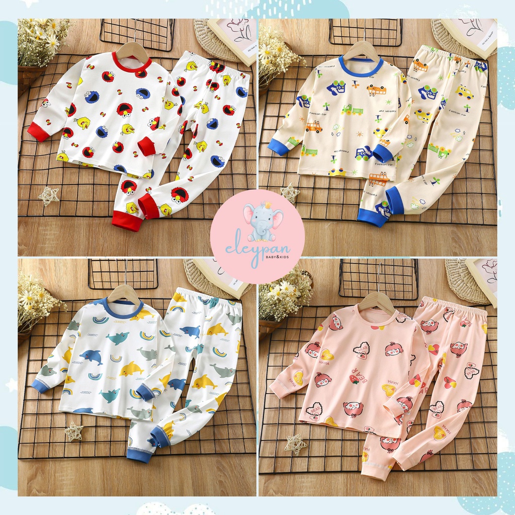 Baju Tidur Anak Premium Import Quality / Piyama Anak Bagus Impor / Setelan Baju Tidur Anak Lengan Celana Panjang