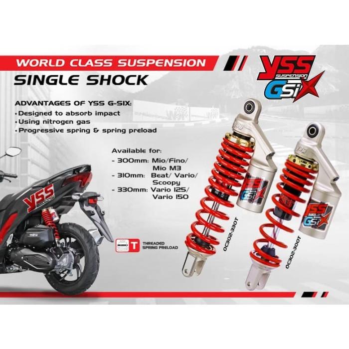 Yss Single Shock G-Six 300Mm / Shockbreaker Mio/ Sok Fino/ Mio M3