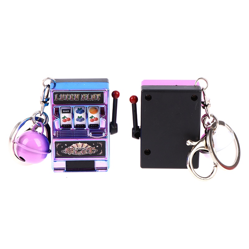 [AdornmentNo1] Creative Mini Slot Machine Keychain Jingle Car Keychains for Children Party Gift [new]