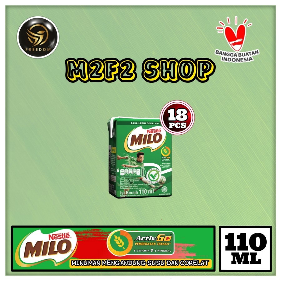 

Susu Milo Kotak Cokelat ACTIVE GO UHT - 110 ml (Kemasan 18 Pcs)