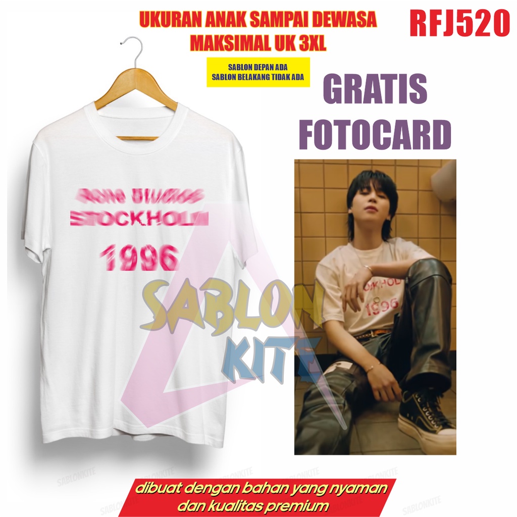 Gratis Fotocard Kaos kpop Park Jimin Klip like face RFJ520