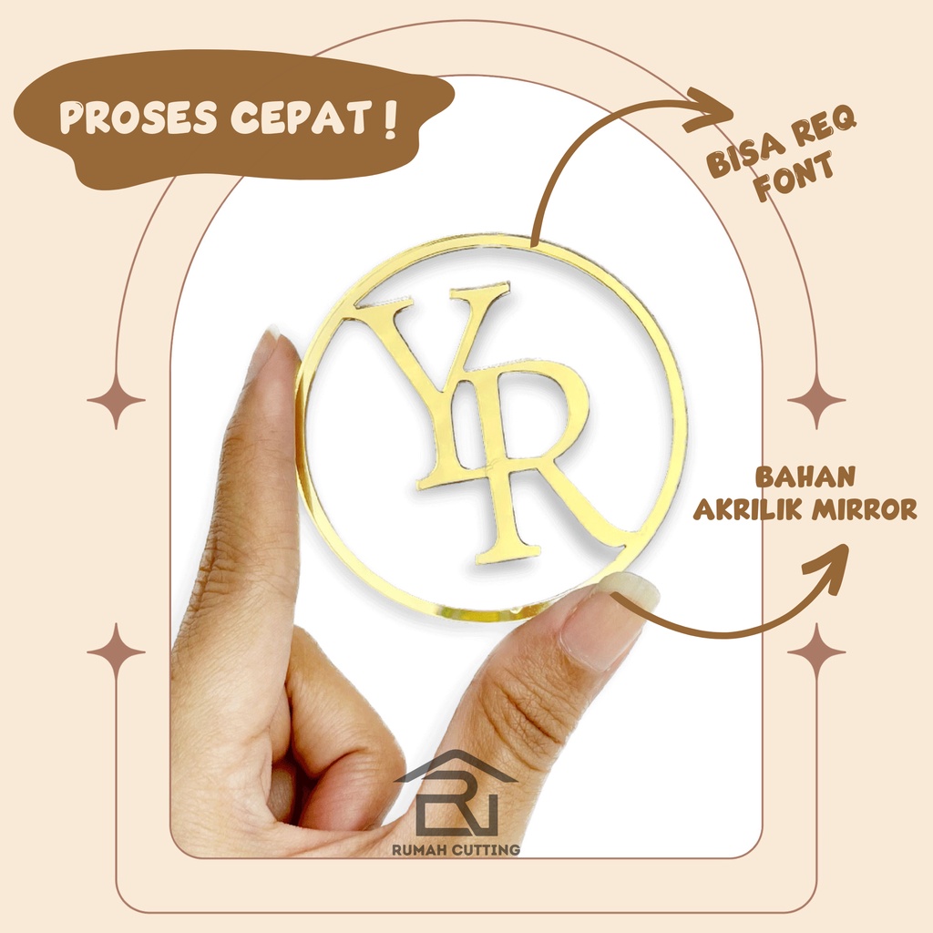 Nama Mahar Bulat Akrilik Mirror Aesthetic Mahar Aesthetic Mahar Kayu Hiasan Mahar Pernikahan Nama da