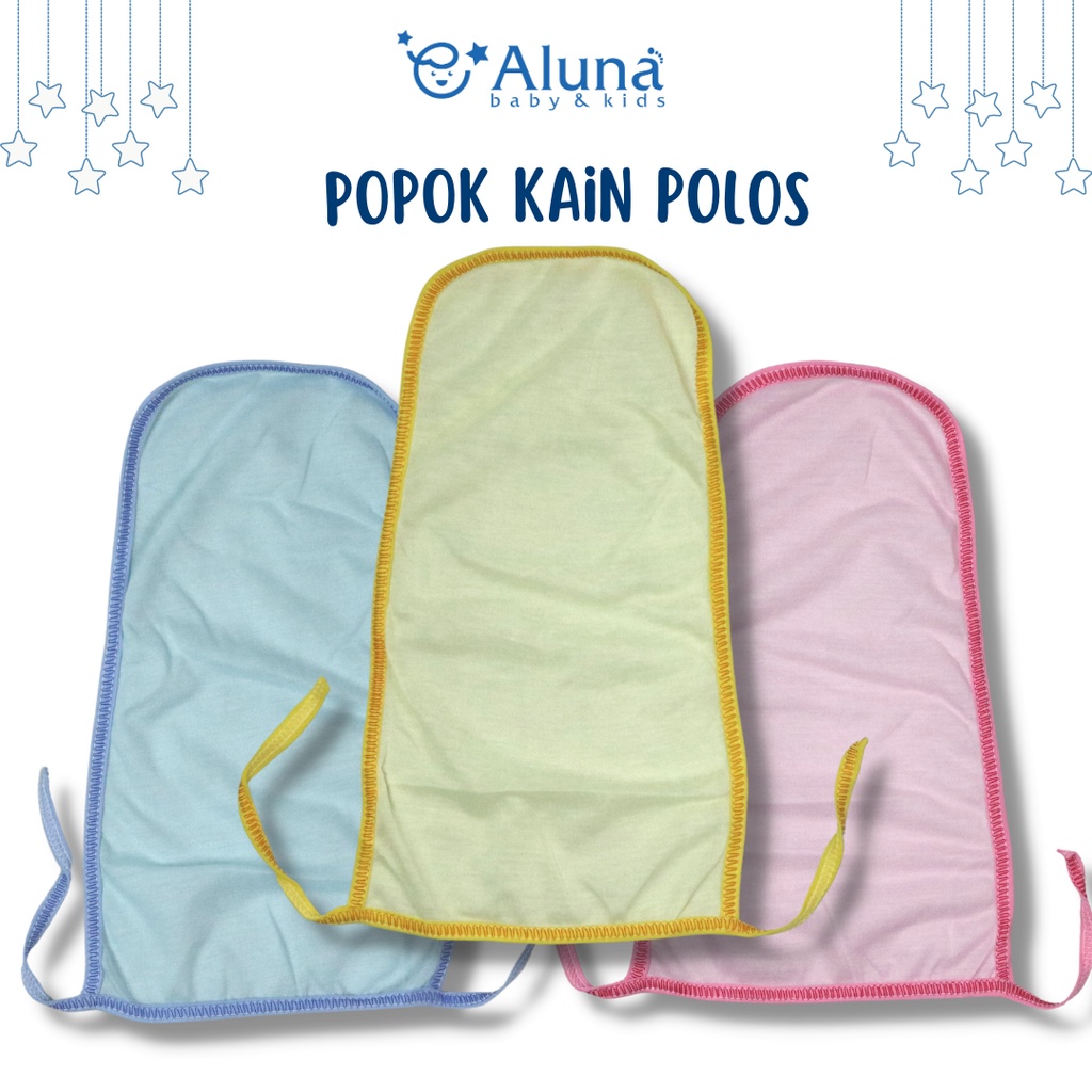 1 Lusin Popok kain Tali Bayi Popok Kain Bayi Warna Polos (POPPE01)