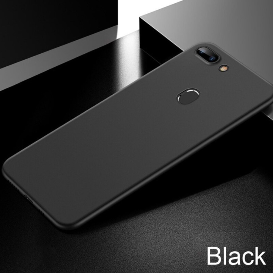 Case OPPO F9 F9 PRO Premium Slim Matte Case Soft Black Doff