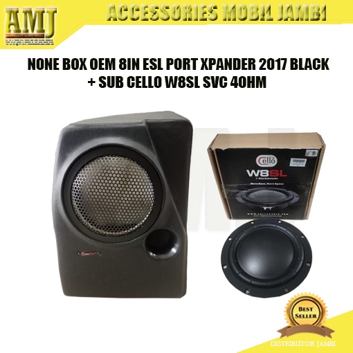 NONE BOX OEM 8IN ESL PORT XPANDER 2017 BLACK + SUB CELLO W8SL SVC 4OHM