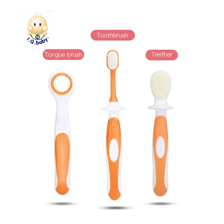 I.Q. Baby Training Toothbrush Set 147 Sikat Gigi Bayi Isi 3 Pcs