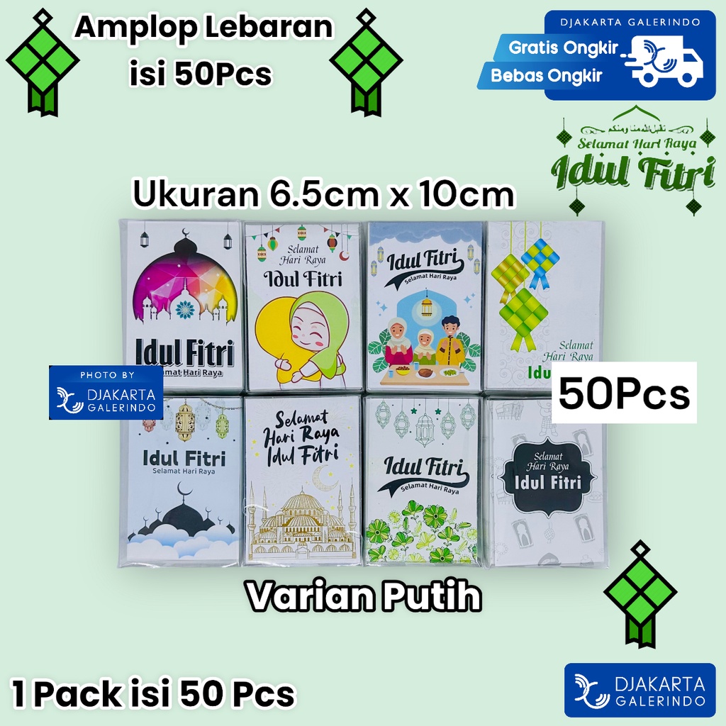 Amplop Idul Fitri Lebaran isi 50pcs Gambar Lucu Angpao Lucu isi 50pcs