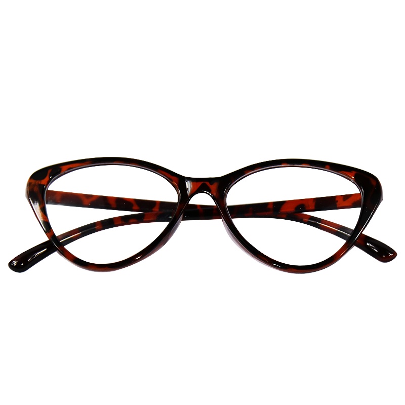 PROMO& Kacamata TransparanAnti Radiasi Wanita Kacamata Korea Wanita Fashion Retro Bentuk Kotak Eyeglasses P-E-Leopard