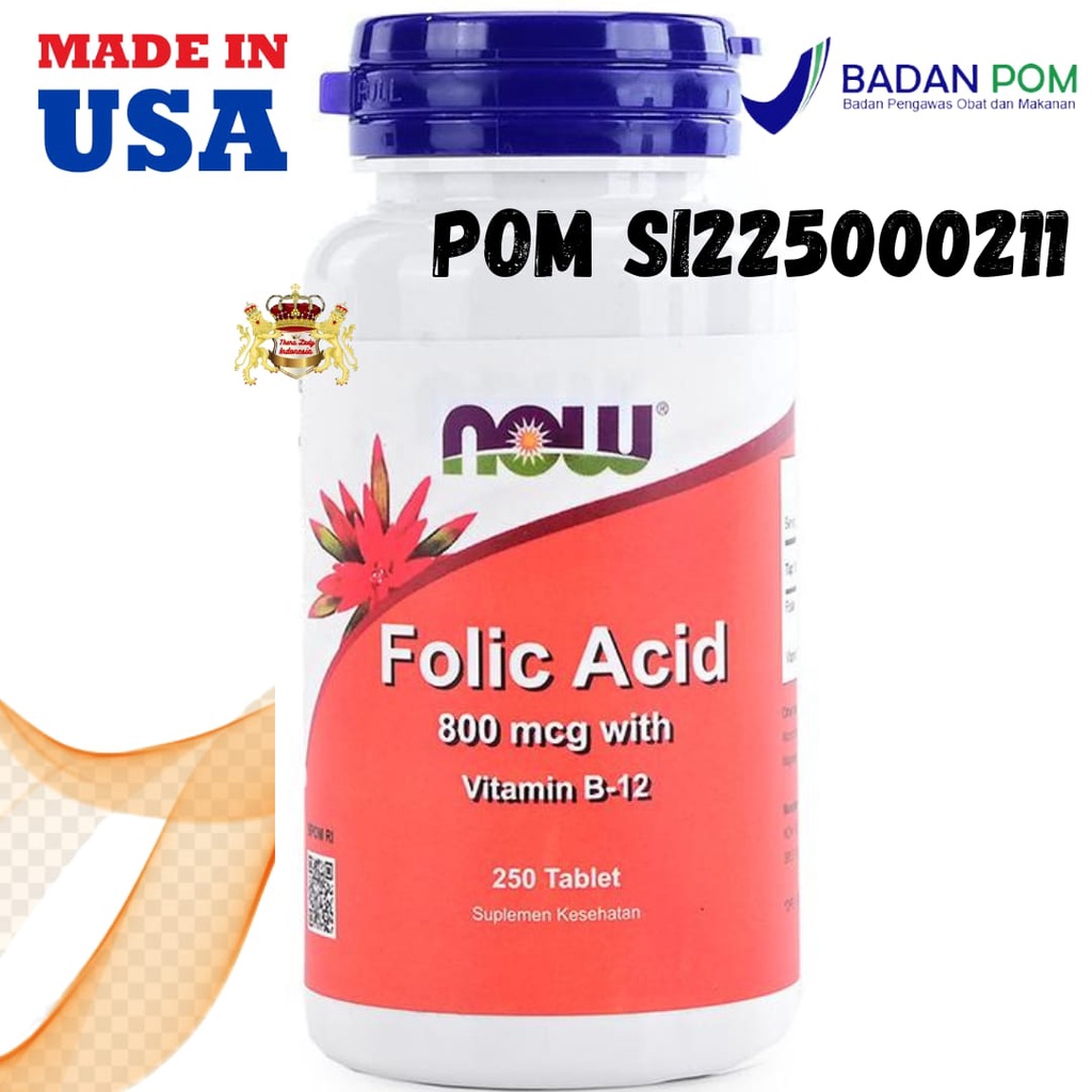now foods folic acid 800 mcg vitamin b 12 250 tablets food-b12