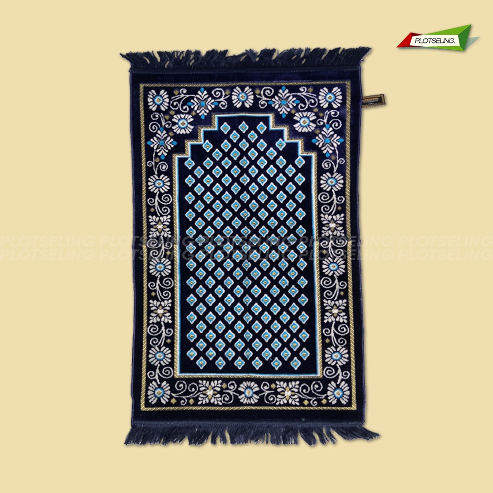 Sajadah Turkey Tebal MARHABBA Midi Ukuran 53 x 105 cm Sajadah Turki Motif Dewasa Sejadah Travel Sholat