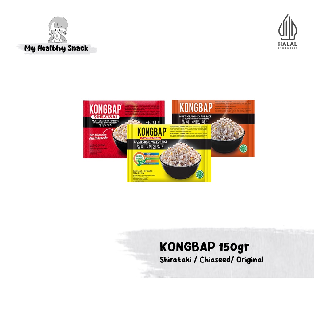 

KONGBAP - Multigrain Mix untuk beras (6s x @25g) - Campuran Beras