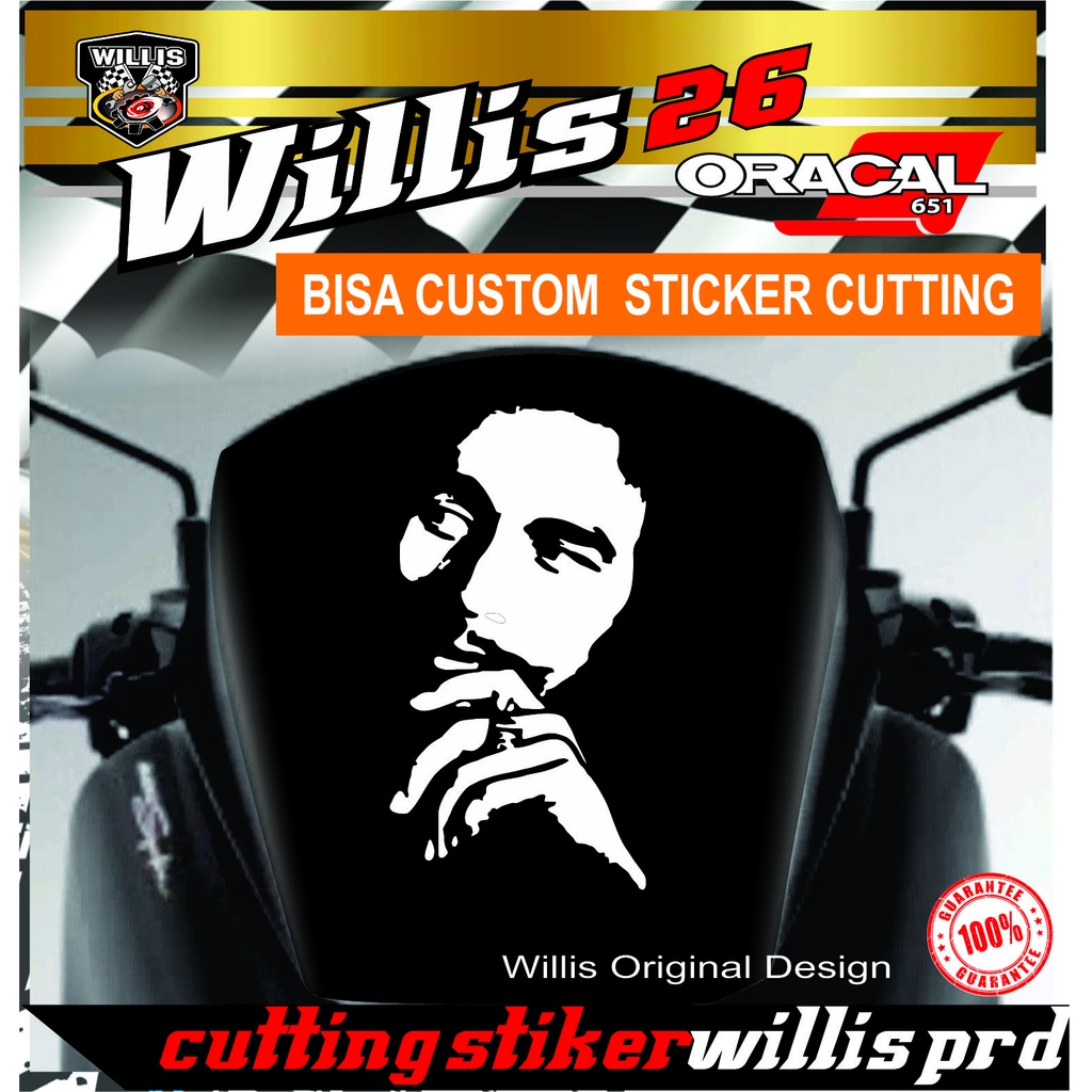 Sticker Stiker Kaca mobil bob marley Windshield Visor Motor NMAX PCX 160 DLL