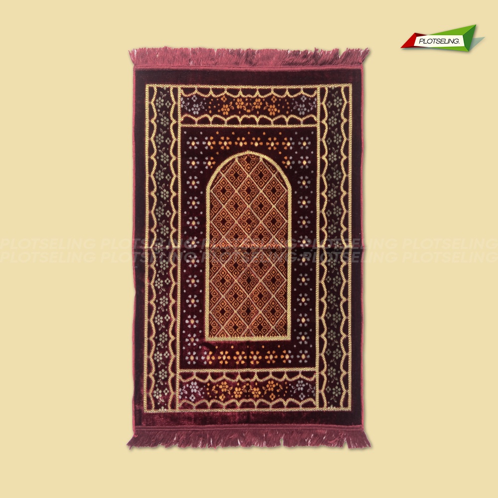 Sejadah Turkey Besar Dewasa AZAD HARMONY Ukuran 68 x 110 cm Sajadah Traveling Motif Sholat Hari Raya Sajadah Haji Umroh