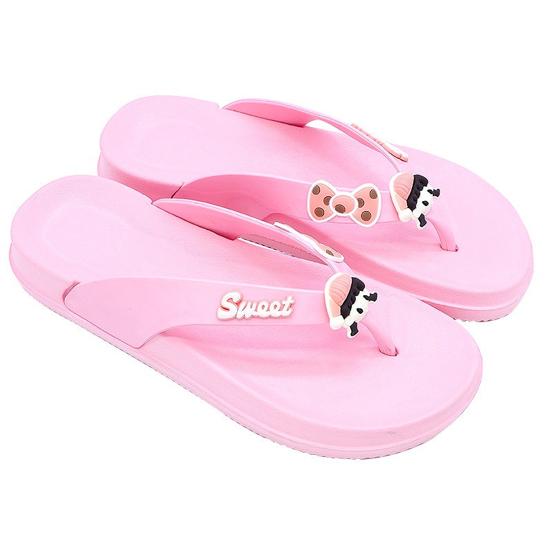 Sandal Jepit Wanita Dewasa Karakter Sandal Santai Ringan Nyaman Anti Slip