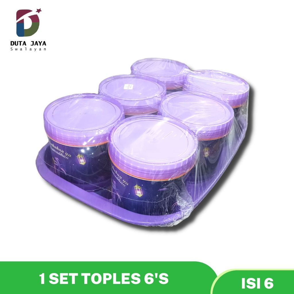 Toples Tutup Putar Spesial Lebaran Isi 6 Toples Kue Lebaran Toples Makanan