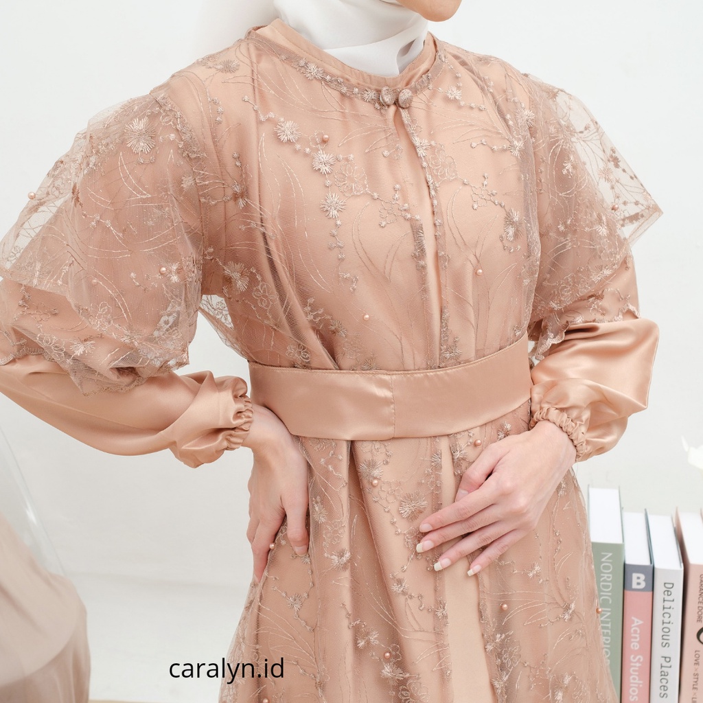 GAMIS MAXI LEBARAN RHEIN DRESS INNER+OUTER