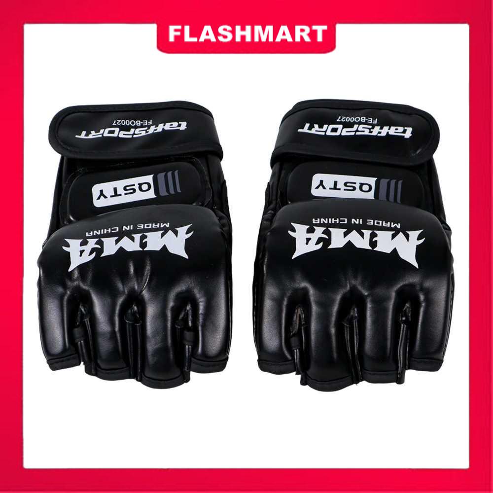 Murah Lebay Flashmart Sarung Tangan Tinju MMA UFC Boxing Muay Thai Leather Glove - FE-BO0027